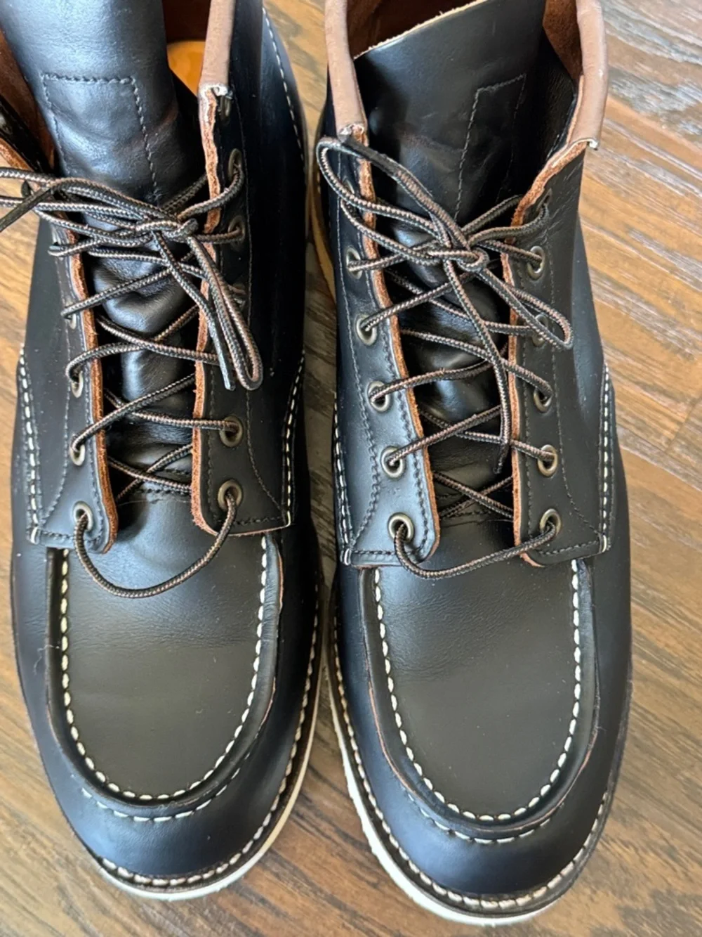 Red Wing Shoes Men's 6-Inch Boot in Black Prairie Leather, Style # 8849, Sz 11.5
